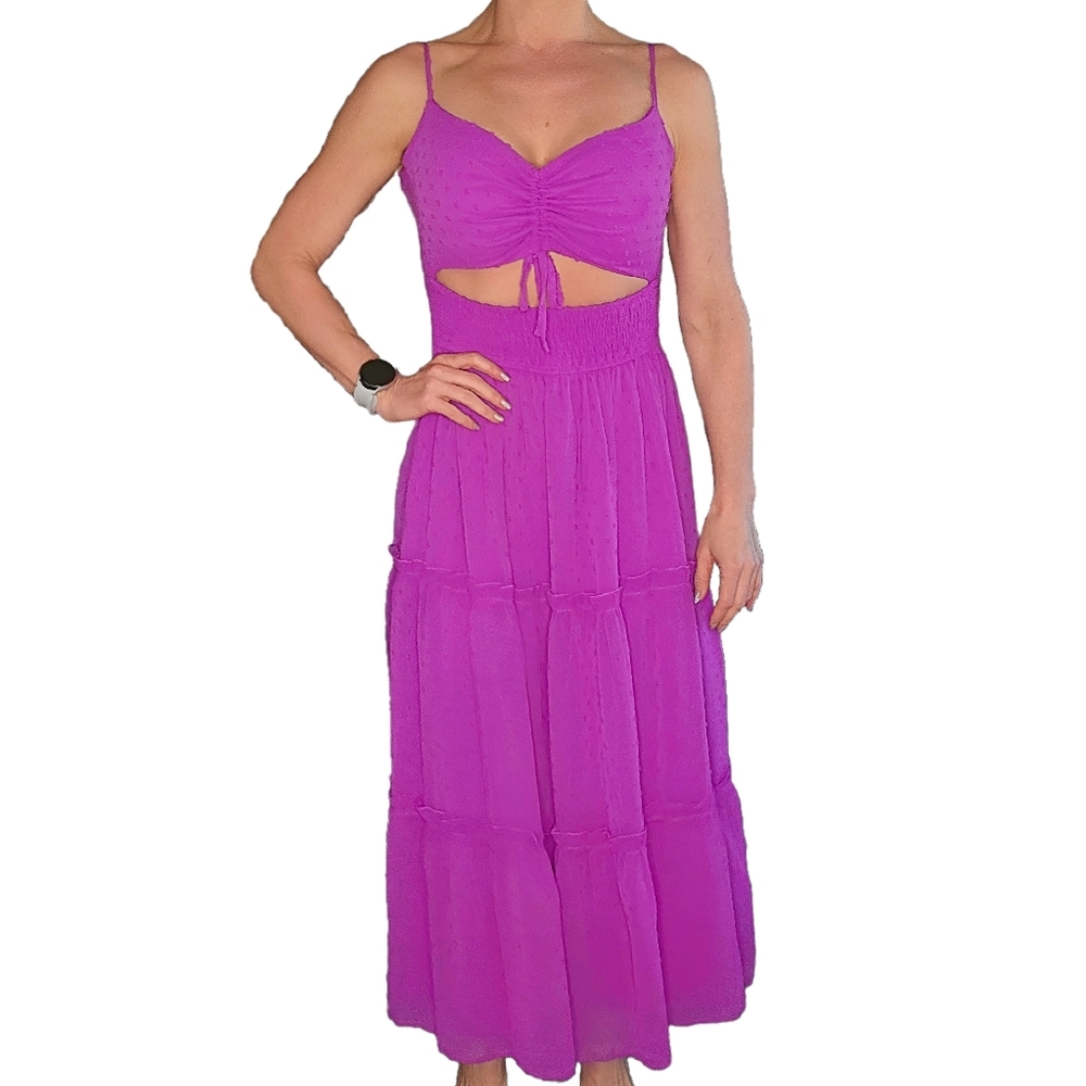 Lulu's Vibrant Purple Maxi Dress